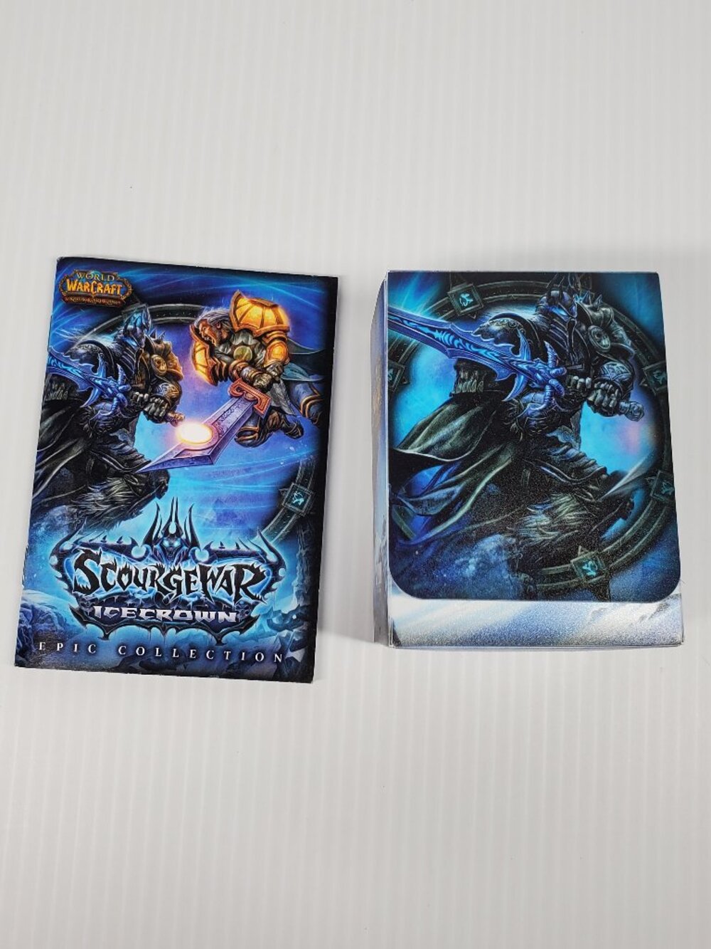 World of Warcraft TCG CCG Icecrown Deck Box WoW Scourgewar Lich King and Booklet